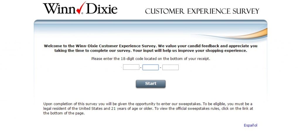 Winn-Dixie Consumer Feedback Survey