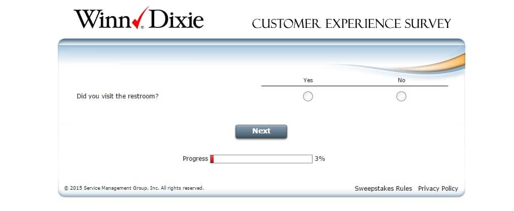 winn dixie customer feedback survey 2