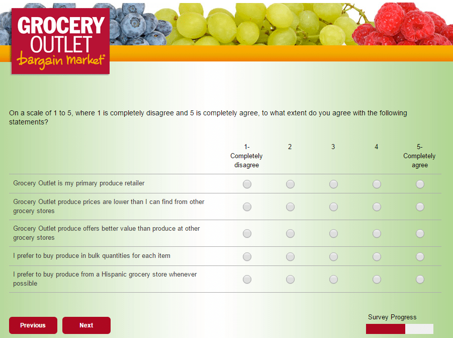 grocery outlet survey page 18