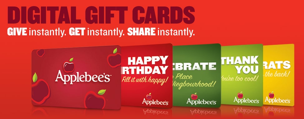 applebees gift card desing