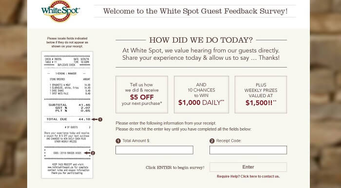 white spot survey screenshot 2