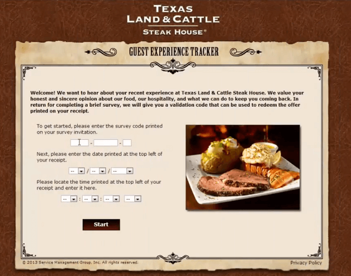Texas Land and Cattle survey screenshot